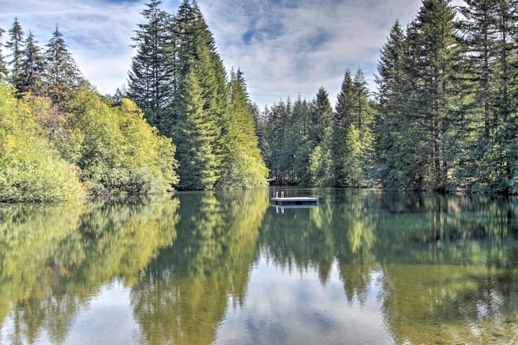 New Modern Cabin! 5Mi To Mt Rainier National Park! Hot Tub & Wifi Ashford Bagian luar foto